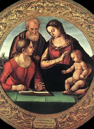 Luca Signorelli Madonna and Child with St Joseph and Another Saint